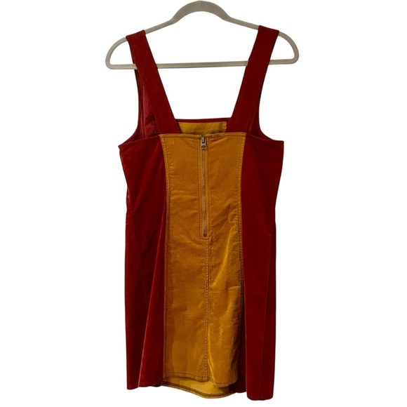 BDG Taylor Uncut Corduroy Colorblock Dress Sz M Mini Bodycon - Picture 4 of 11